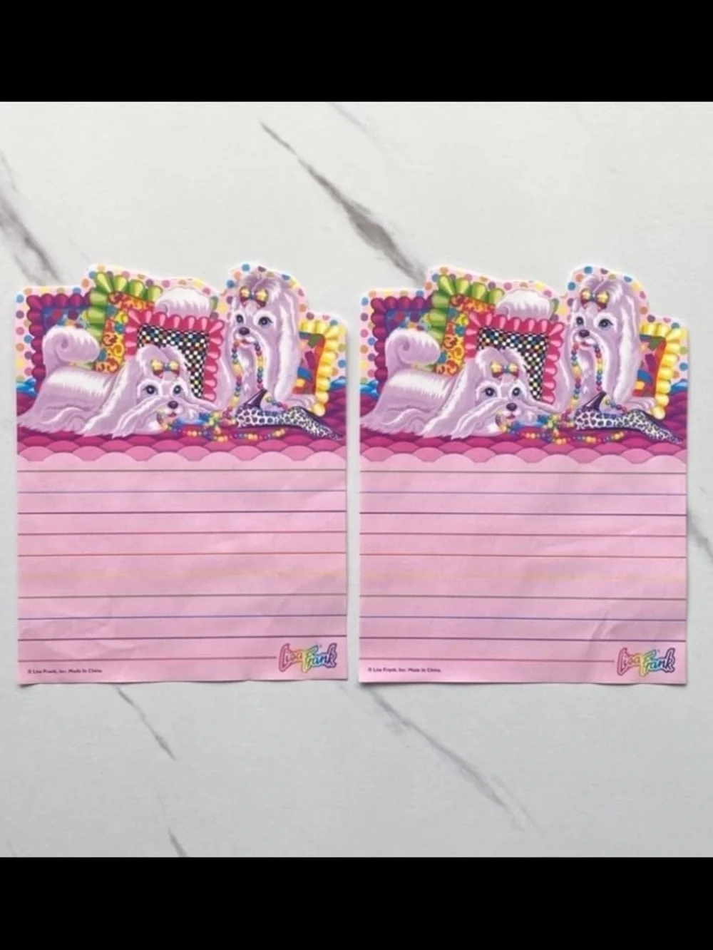 VTG Lisa Frank Princess Pearls 3pc stationery set - READ!